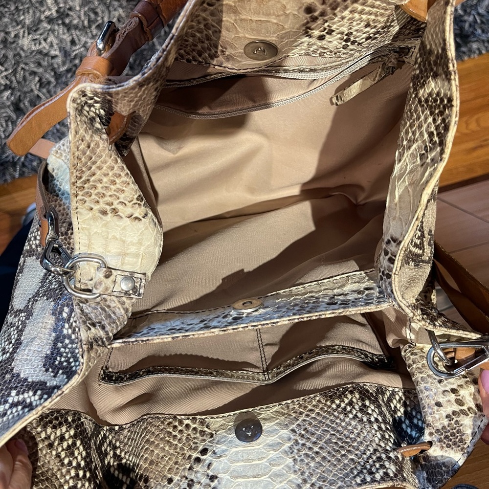 Genuine Python Shoulder Purse - image 4